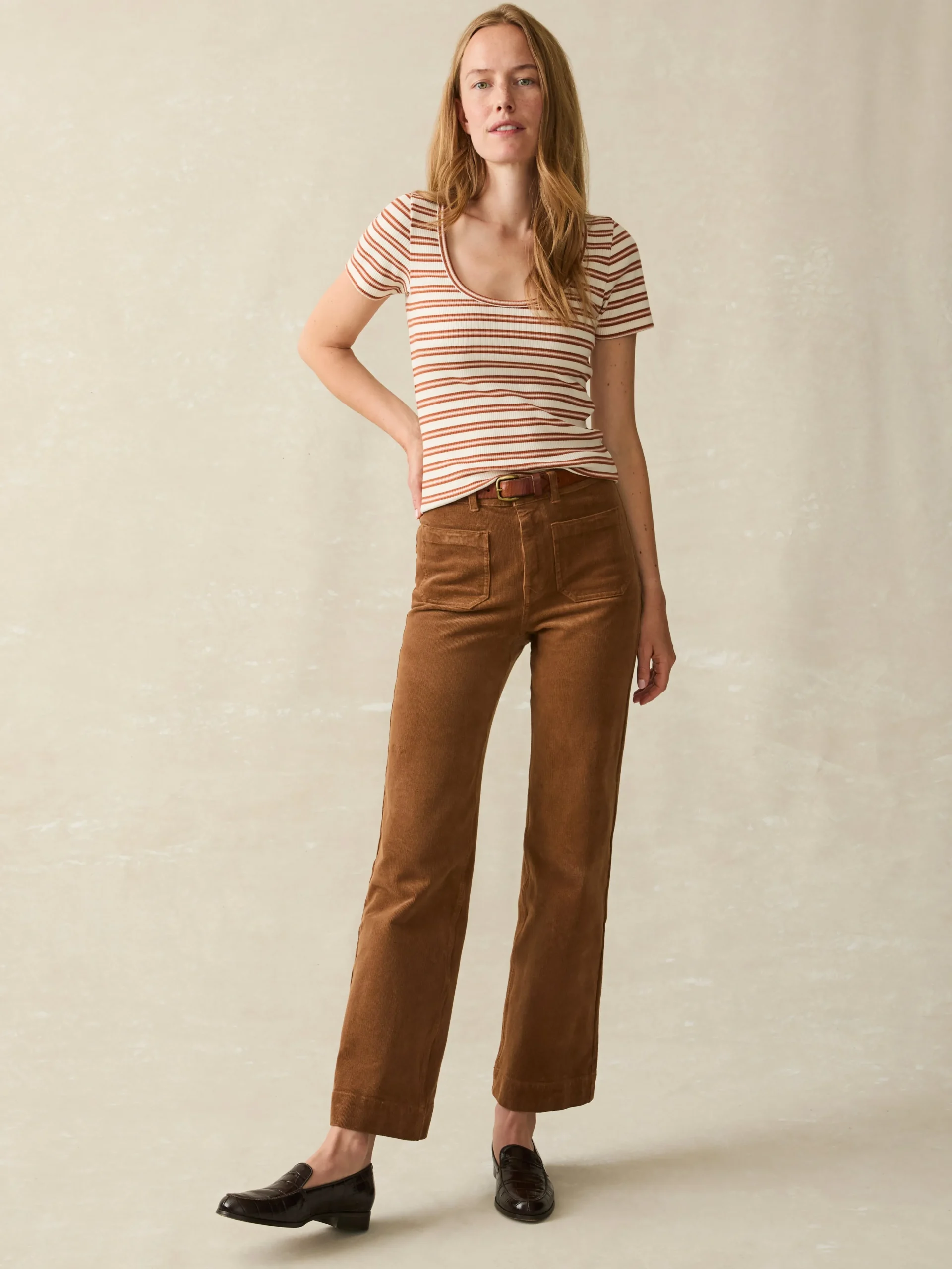 Freestyle Rib Knit Tee -*Faherty Brand Best