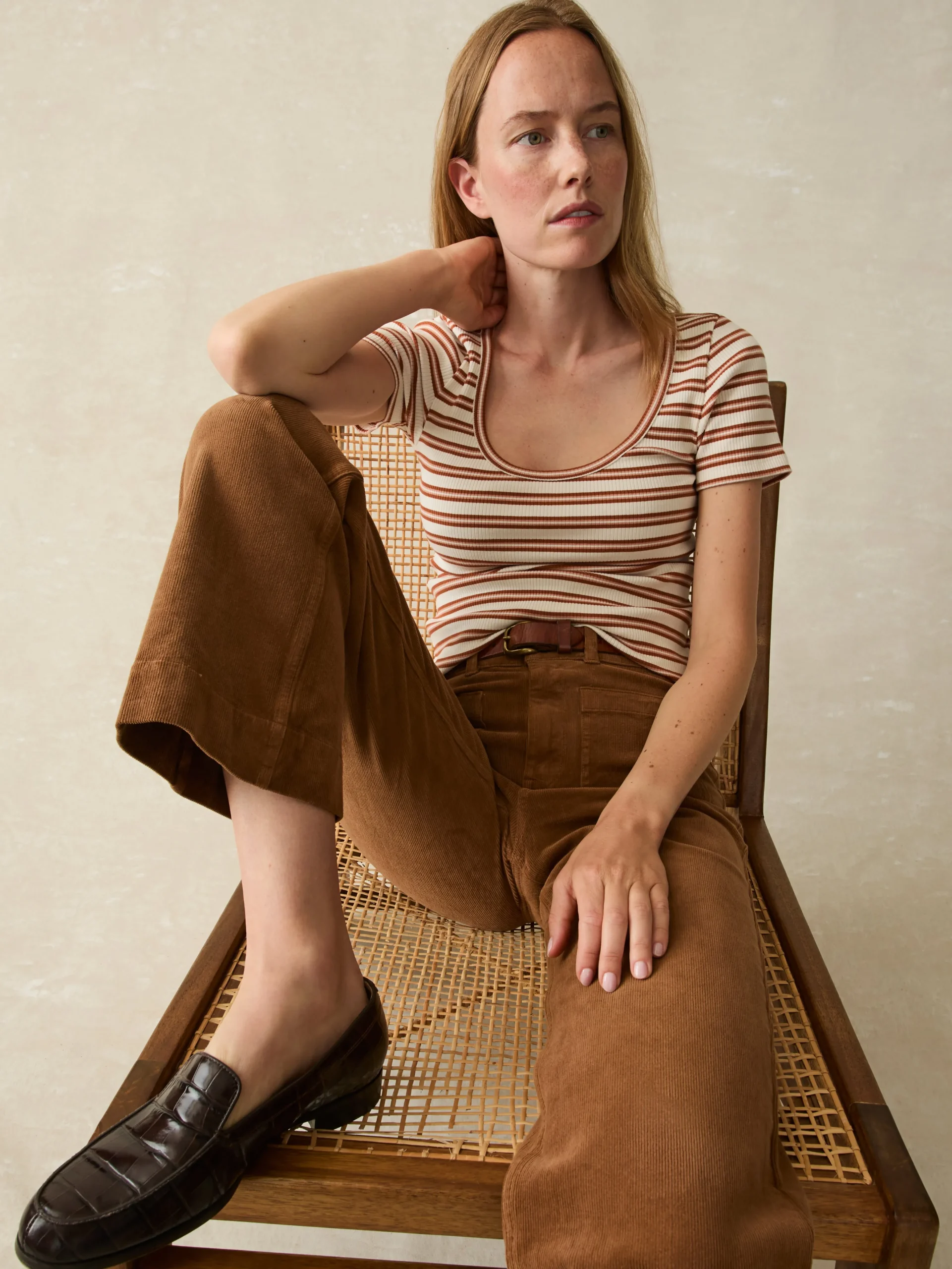 Freestyle Rib Knit Tee -*Faherty Brand Best