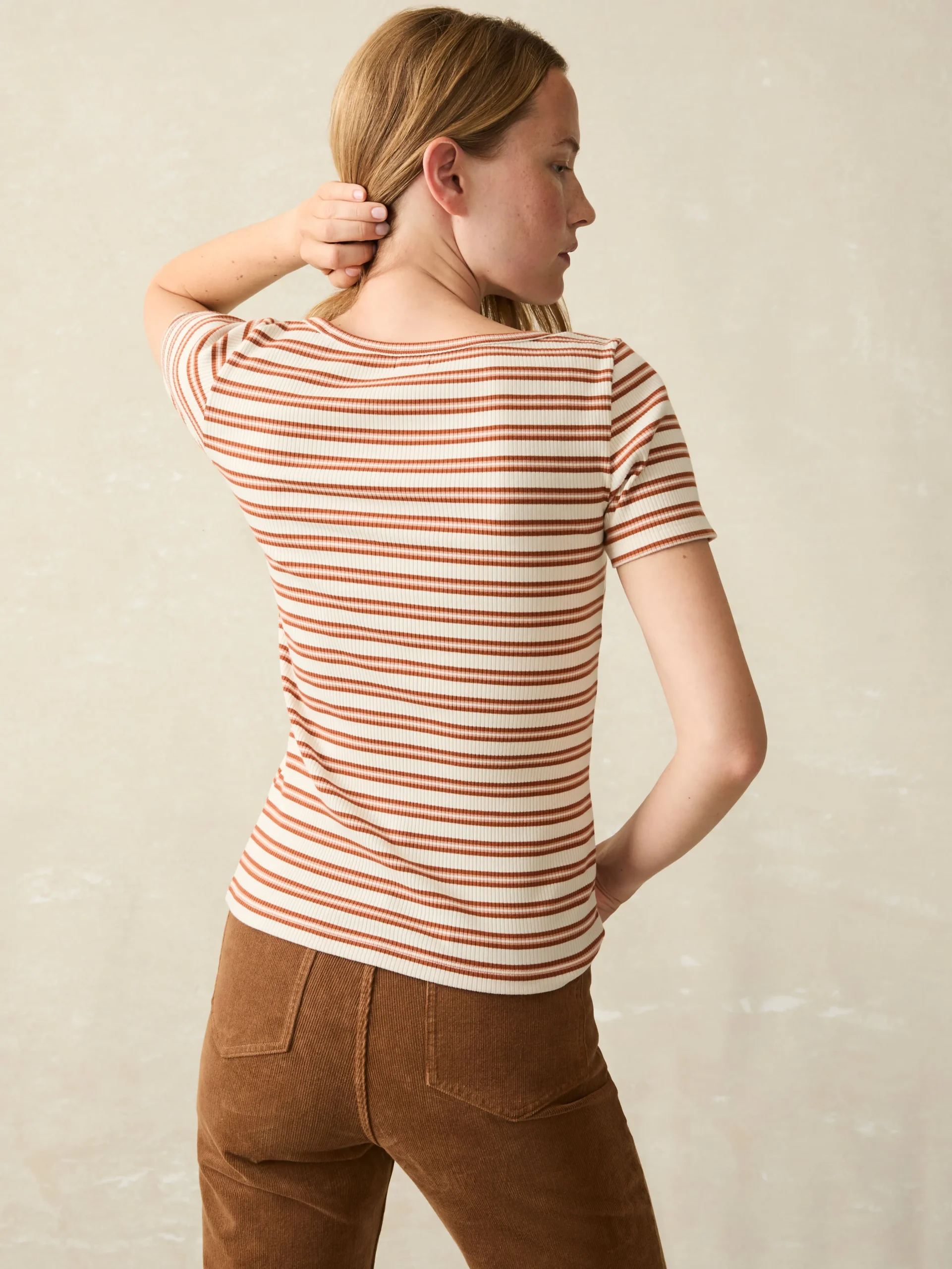 Freestyle Rib Knit Tee -*Faherty Brand Best