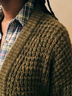 Frost Waffle Cardigan -*Faherty Brand Best