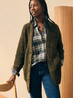 Frost Waffle Cardigan -*Faherty Brand Best