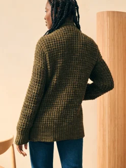 Frost Waffle Cardigan -*Faherty Brand Best