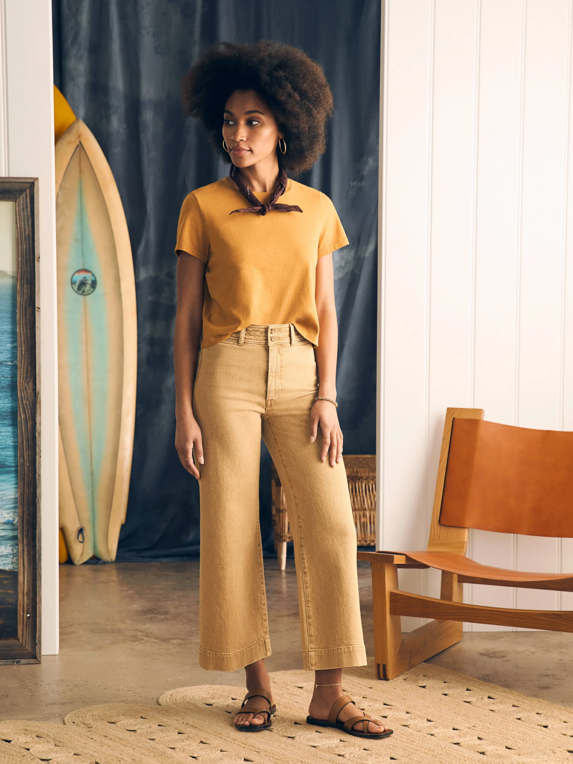Harbor Crop Jean -*Faherty Brand New