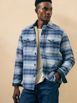 High Pile Fleece Lined Wool CPO -*Faherty Brand Discount