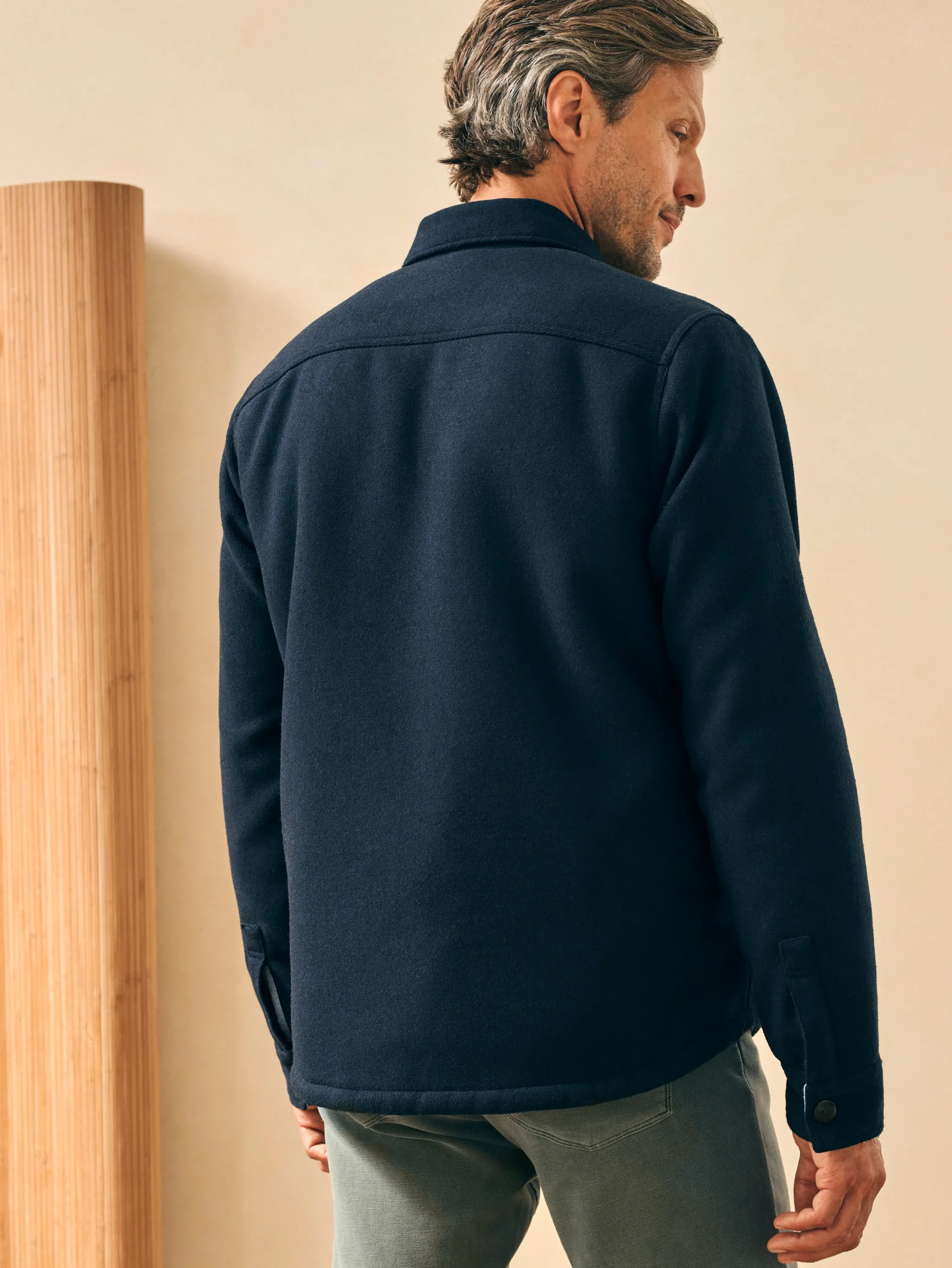 High Pile Fleece Lined Wool CPO -*Faherty Brand Clearance