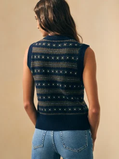 Highland Fair Isle Sweater Vest -*Faherty Brand Clearance