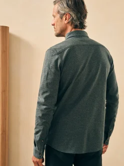 Houndstooth Knit Shirt -*Faherty Brand Outlet