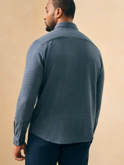 Houndstooth Knit Shirt -*Faherty Brand New