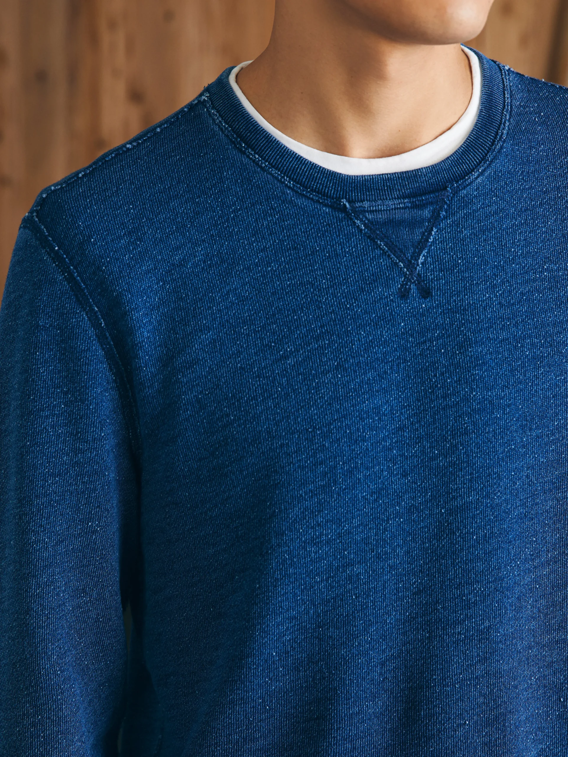 Indigo Crewneck -*Faherty Brand New