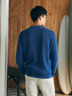 Indigo Crewneck -*Faherty Brand New