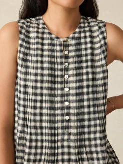 Isha Gingham Dress -*Faherty Brand Discount
