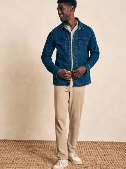 Jersey Shirt Jacket -*Faherty Brand New