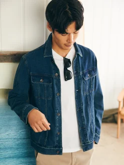 Jersey Trucker Jacket -*Faherty Brand Discount