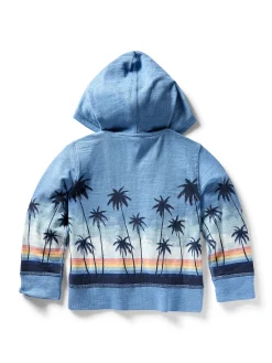 Kids Palm Rainbow Zip Hoodie -*Faherty Brand Outlet