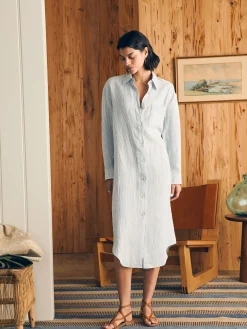 Laguna Linen Midi Dress -*Faherty Brand Outlet