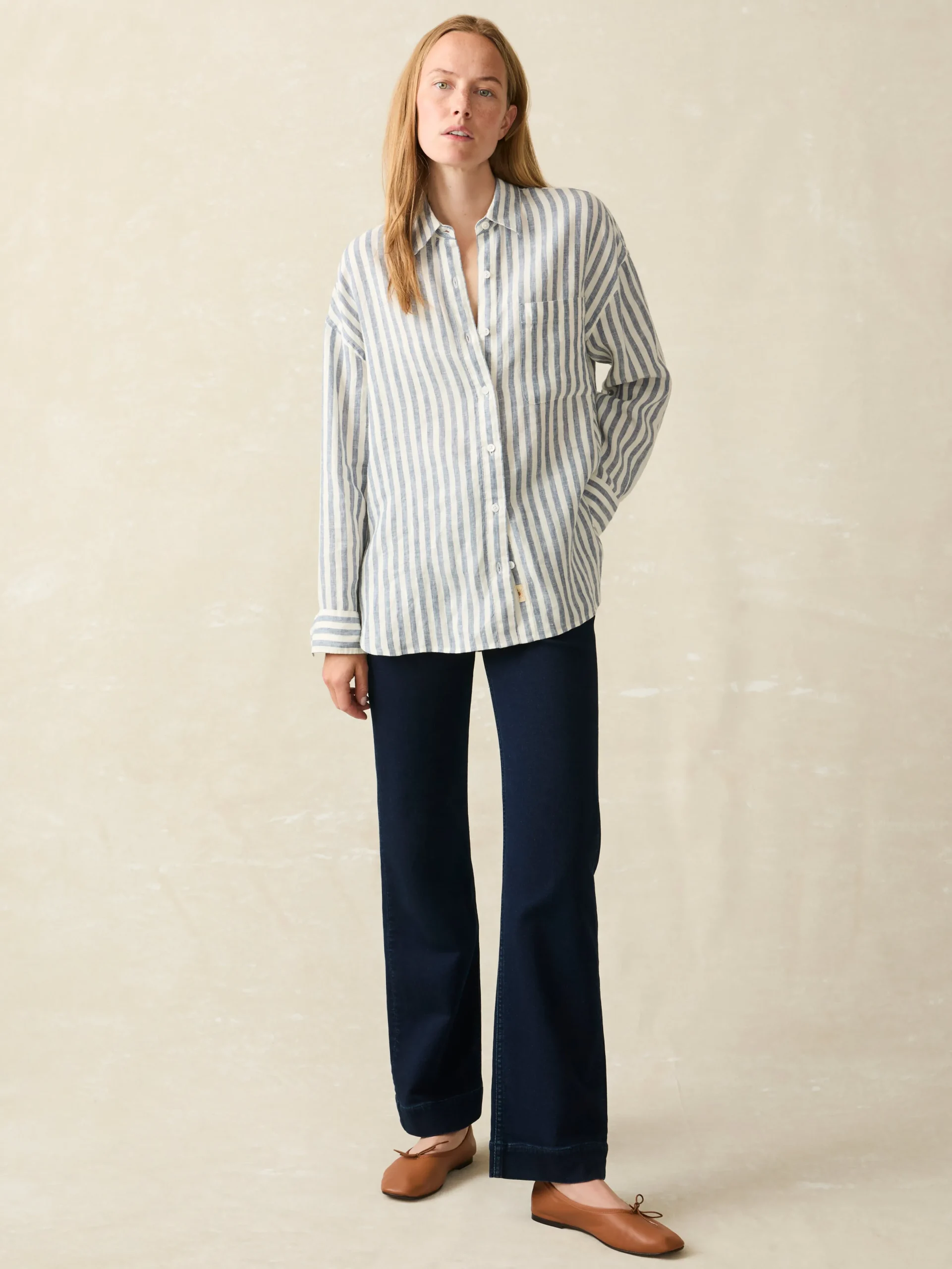 Laguna Linen Relaxed Shirt -*Faherty Brand Hot