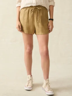 Laguna Linen Tie Waist Short -*Faherty Brand Online