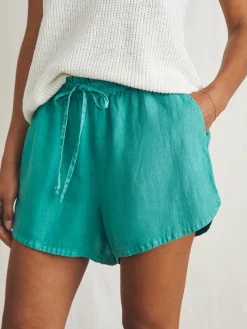Laguna Linen Tie Waist Short -*Faherty Brand Online