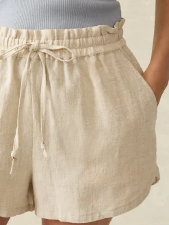 Laguna Linen Tie Waist Short -*Faherty Brand Online