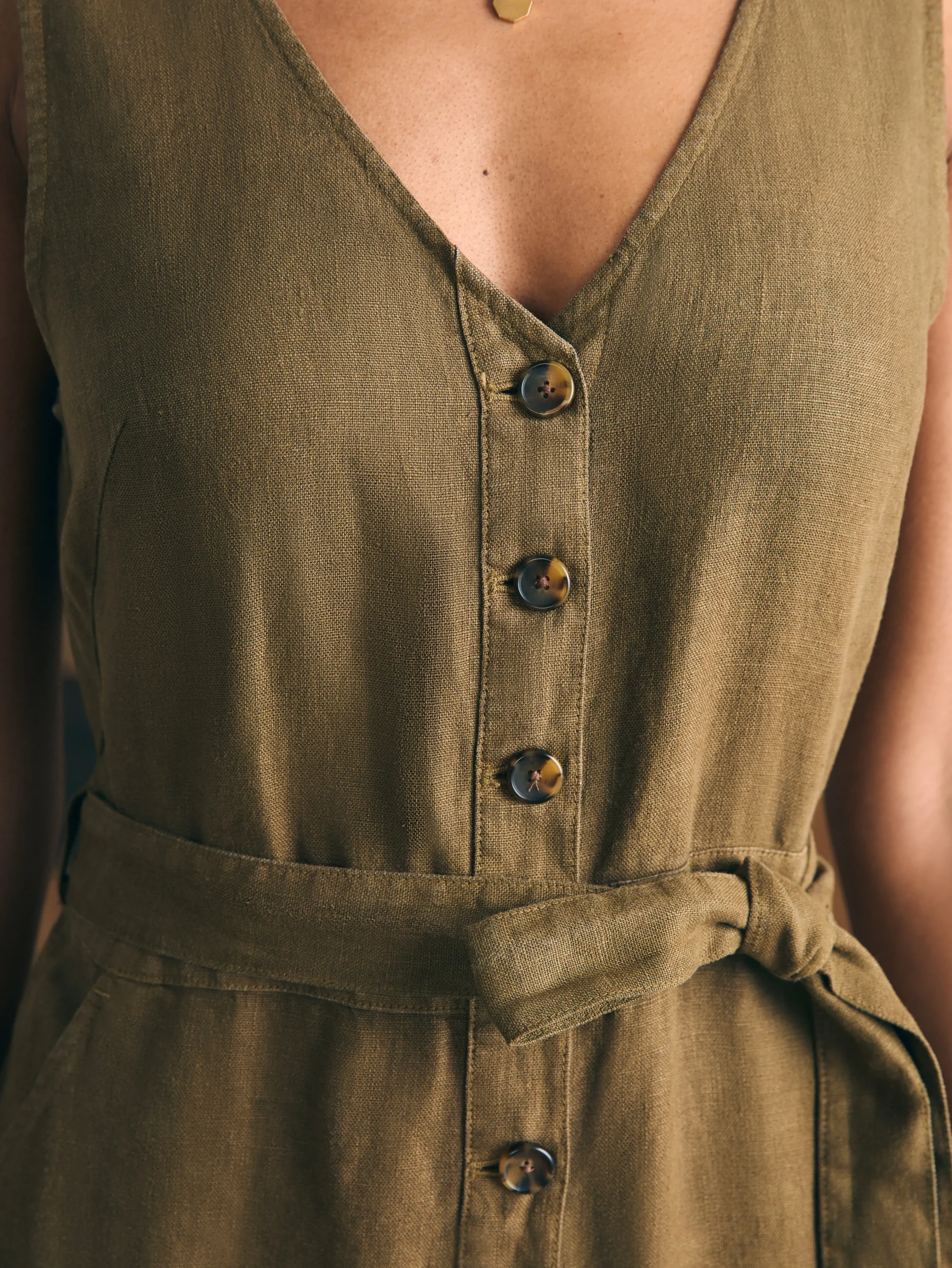 Linen Alina Jumpsuit -*Faherty Brand Discount