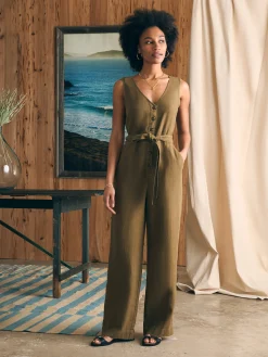 Linen Alina Jumpsuit -*Faherty Brand Discount