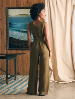 Linen Alina Jumpsuit -*Faherty Brand Discount