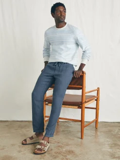 Linen Drawstring Pant -*Faherty Brand Best