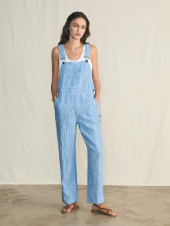 Linen Mechanic Overall -*Faherty Brand Discount