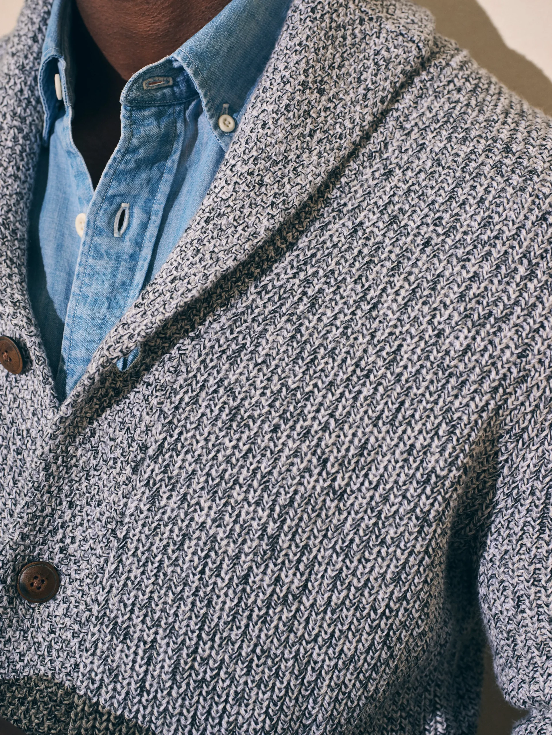 Marled Cotton Cardigan -*Faherty Brand Best