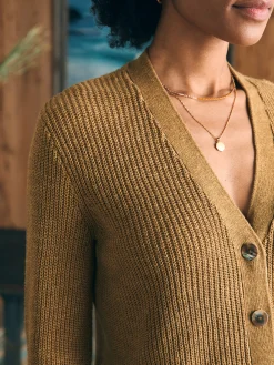 Miramar Linen Cardigan -*Faherty Brand Clearance