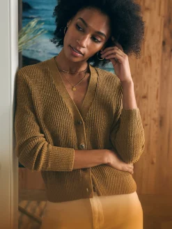 Miramar Linen Cardigan -*Faherty Brand Clearance