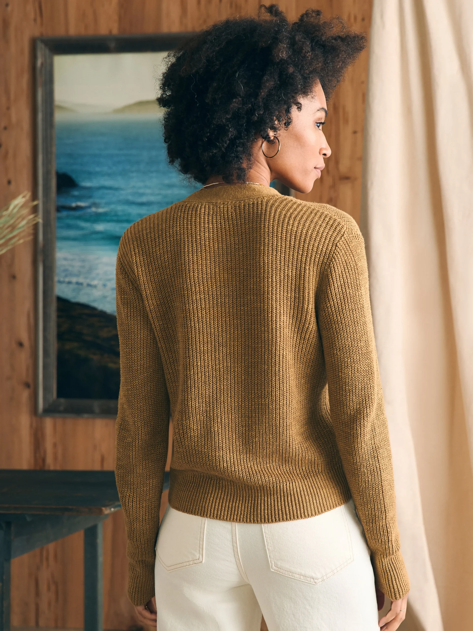 Miramar Linen Cardigan -*Faherty Brand Clearance