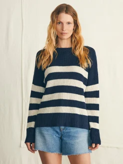 Miramar Linen Crew Sweater -*Faherty Brand Outlet
