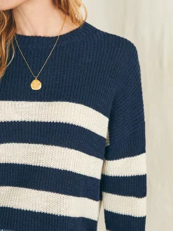 Miramar Linen Crew Sweater -*Faherty Brand Outlet