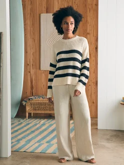 Miramar Linen Crew Sweater -*Faherty Brand Sale