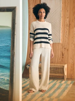 Miramar Linen Crew Sweater -*Faherty Brand Sale