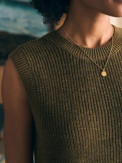 Miramar Linen Muscle Tank -*Faherty Brand Online