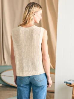 Miramar Linen Muscle Tank -*Faherty Brand Best