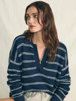 Miramar Linen Polo -*Faherty Brand Hot