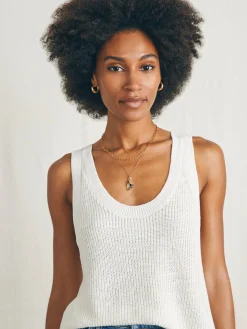 Miramar Linen Scoop Neck Tank -*Faherty Brand Sale