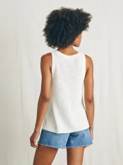 Miramar Linen Scoop Neck Tank -*Faherty Brand Sale