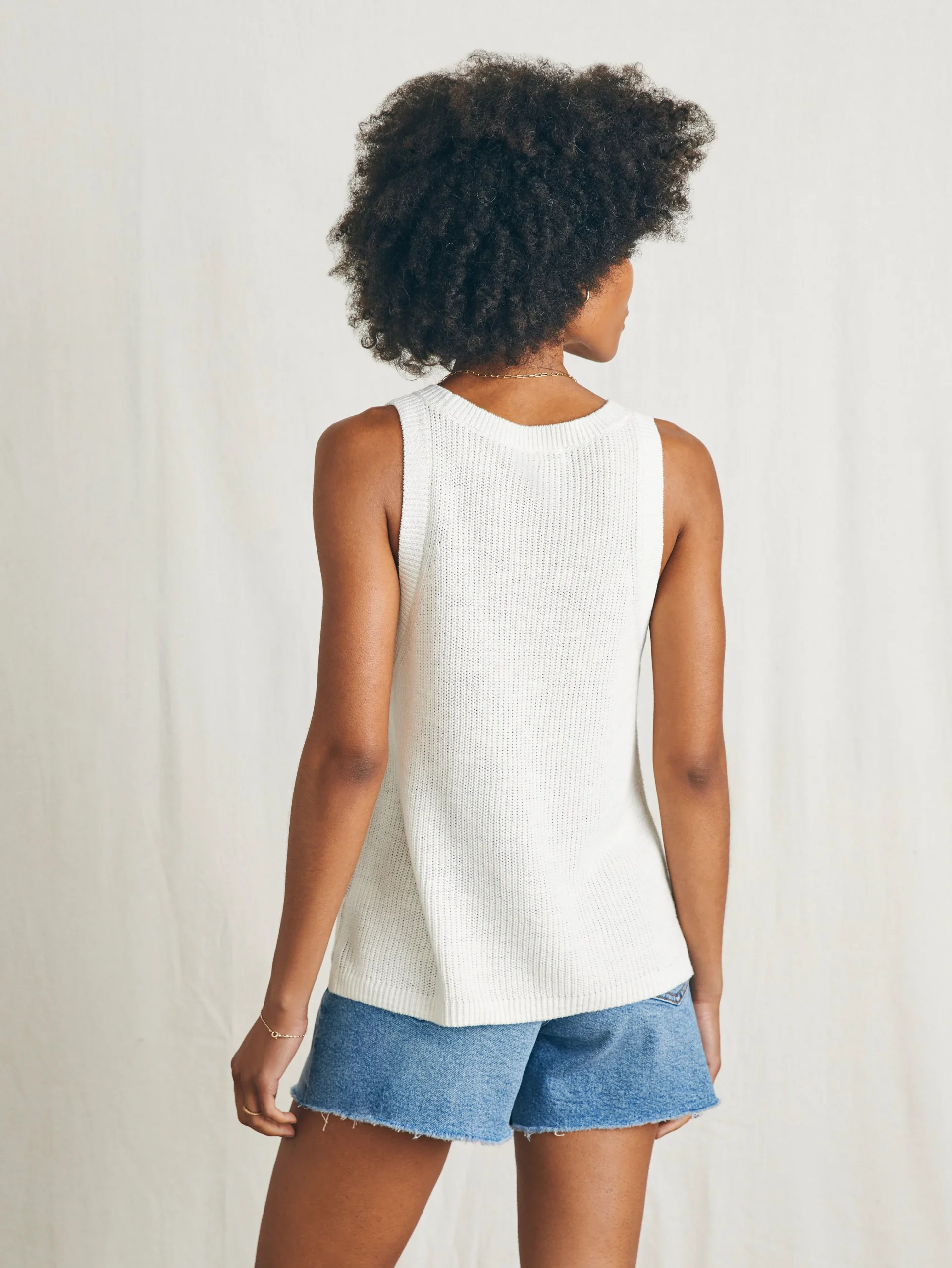 Miramar Linen Scoop Neck Tank -*Faherty Brand Sale