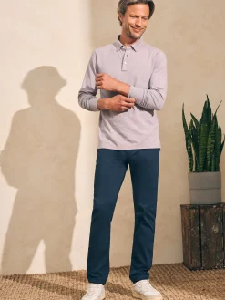 Movement™ Long-Sleeve Polo Shirt -*Faherty Brand Online