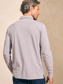 Movement™ Long-Sleeve Polo Shirt -*Faherty Brand Online