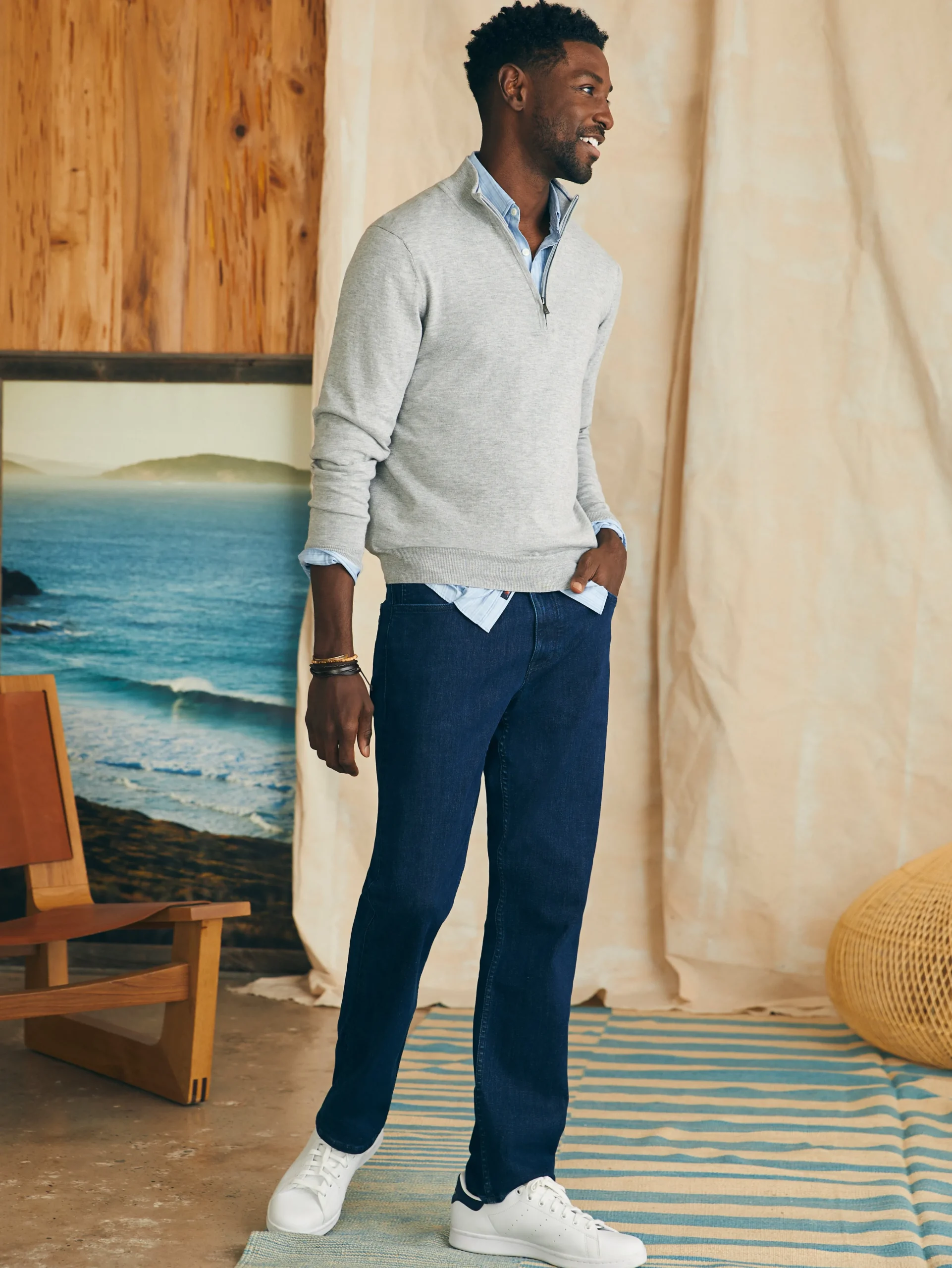 Movement™ Quarter Zip Sweater -*Faherty Brand Best