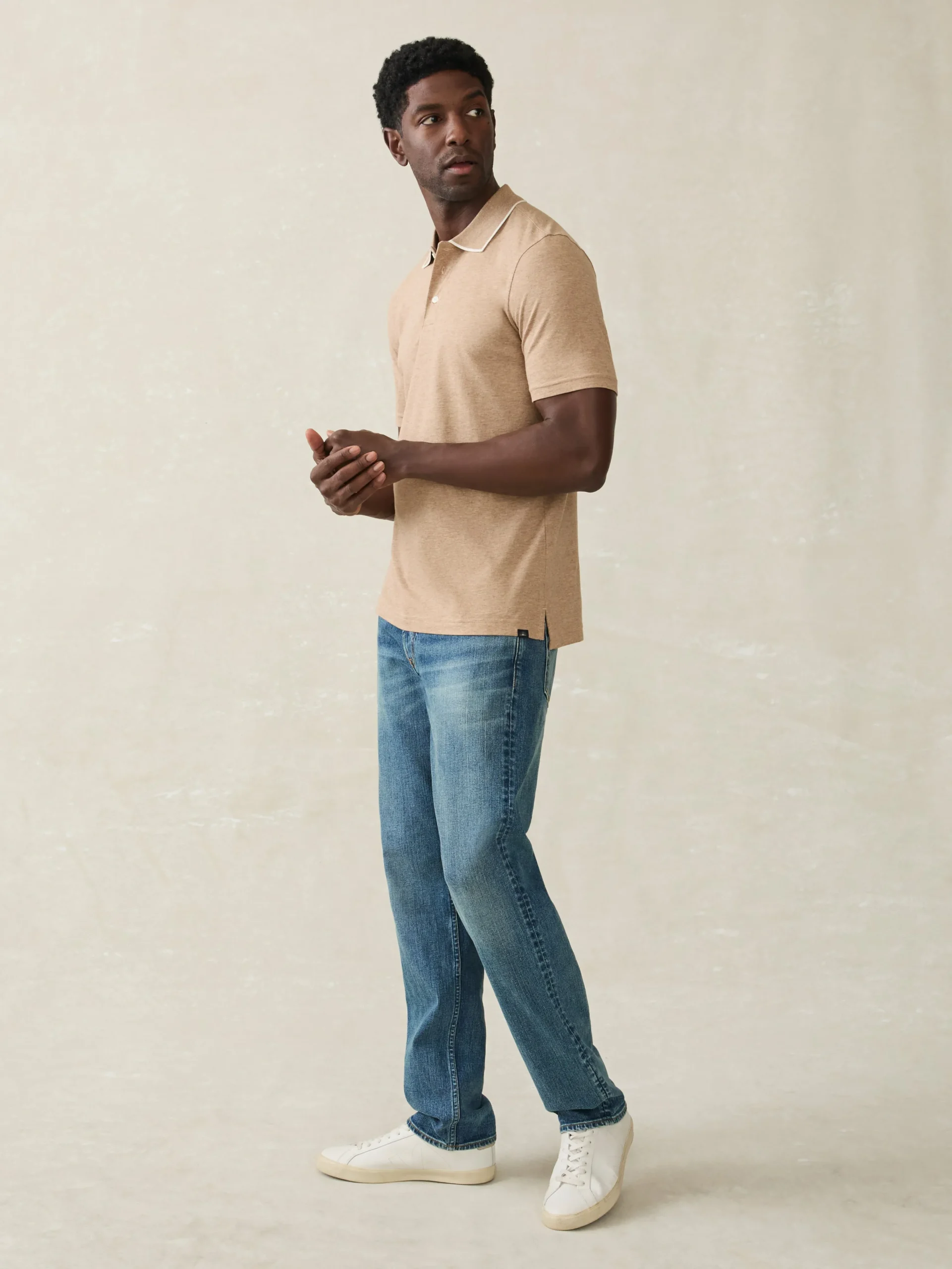 Movement™ Short-Sleeve Pique Polo Shirt -*Faherty Brand Discount