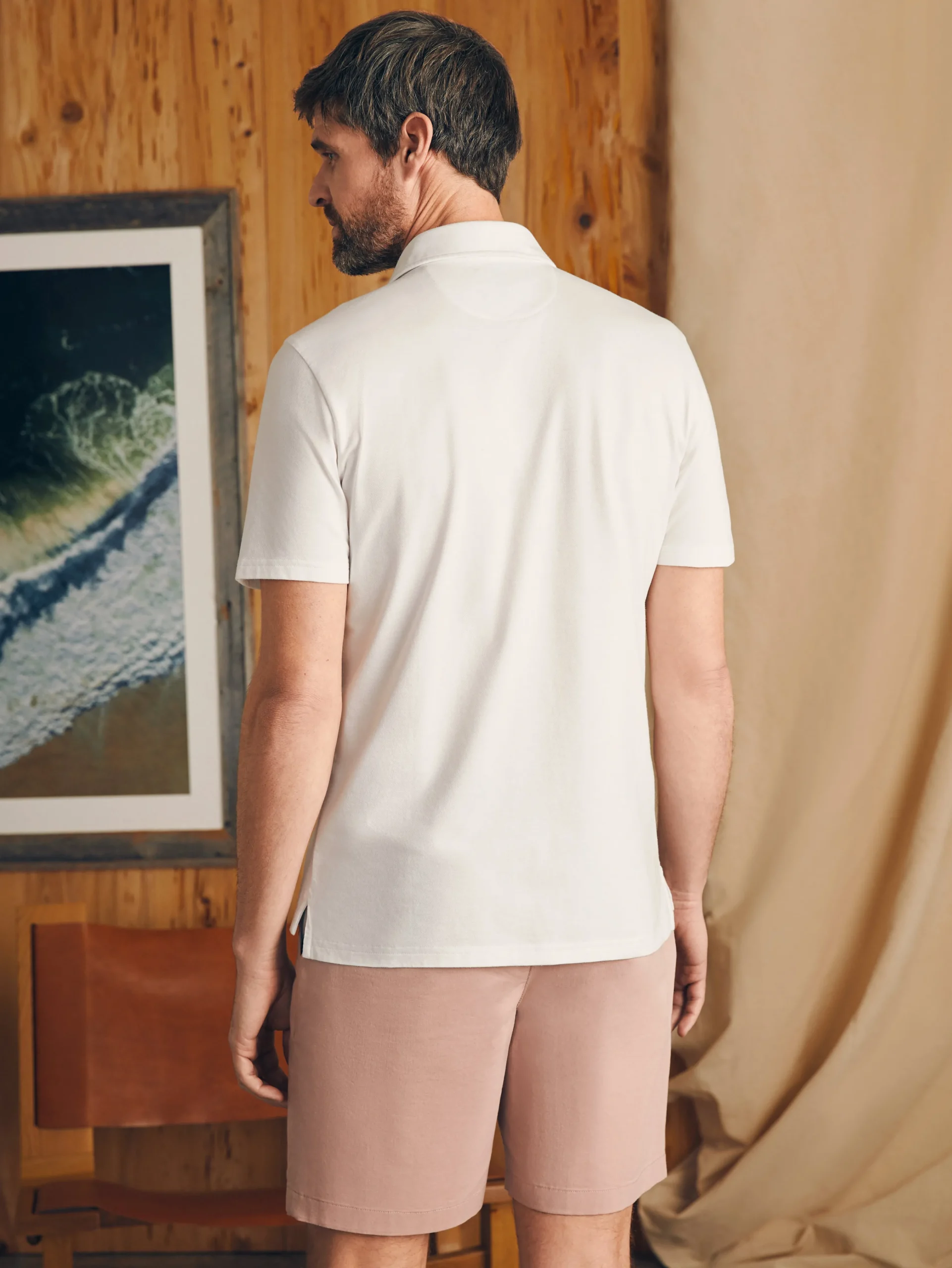 Movement™ Short-Sleeve Pique Polo Shirt -*Faherty Brand Clearance