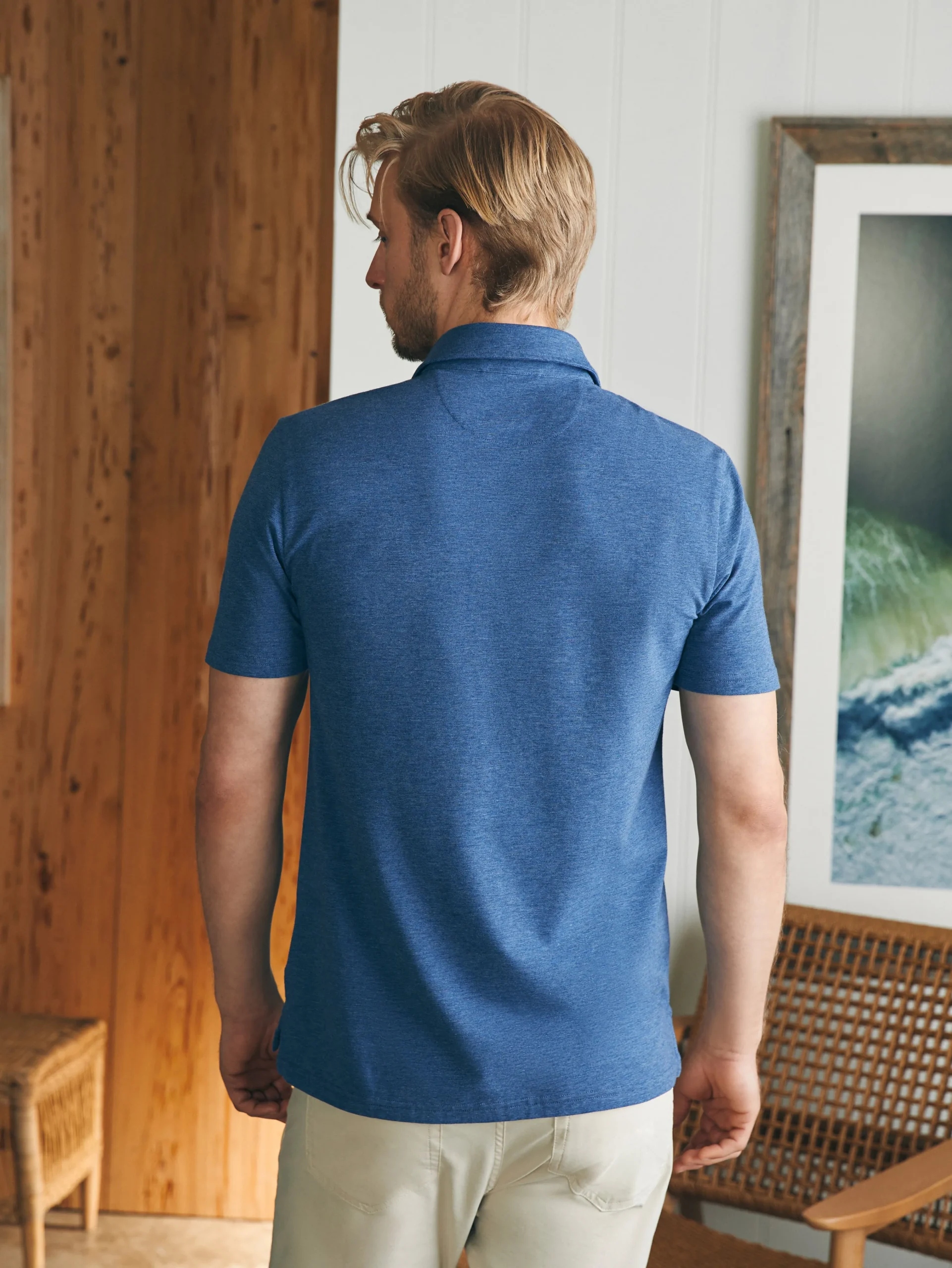 Movement™ Short-Sleeve Polo Shirt -*Faherty Brand New