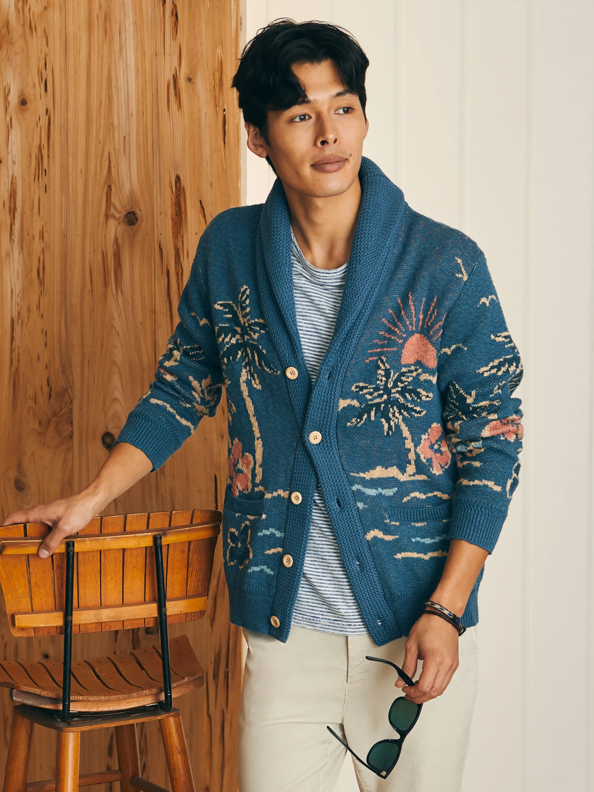 Offshore Swell Cardigan -*Faherty Brand Outlet