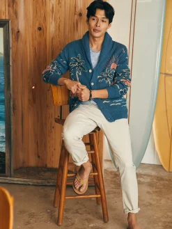 Offshore Swell Cardigan -*Faherty Brand Outlet